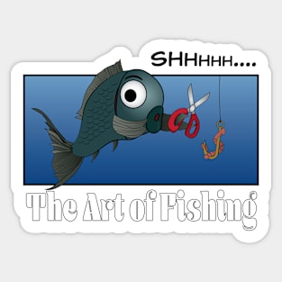 Funny Fishing Comic Sticker